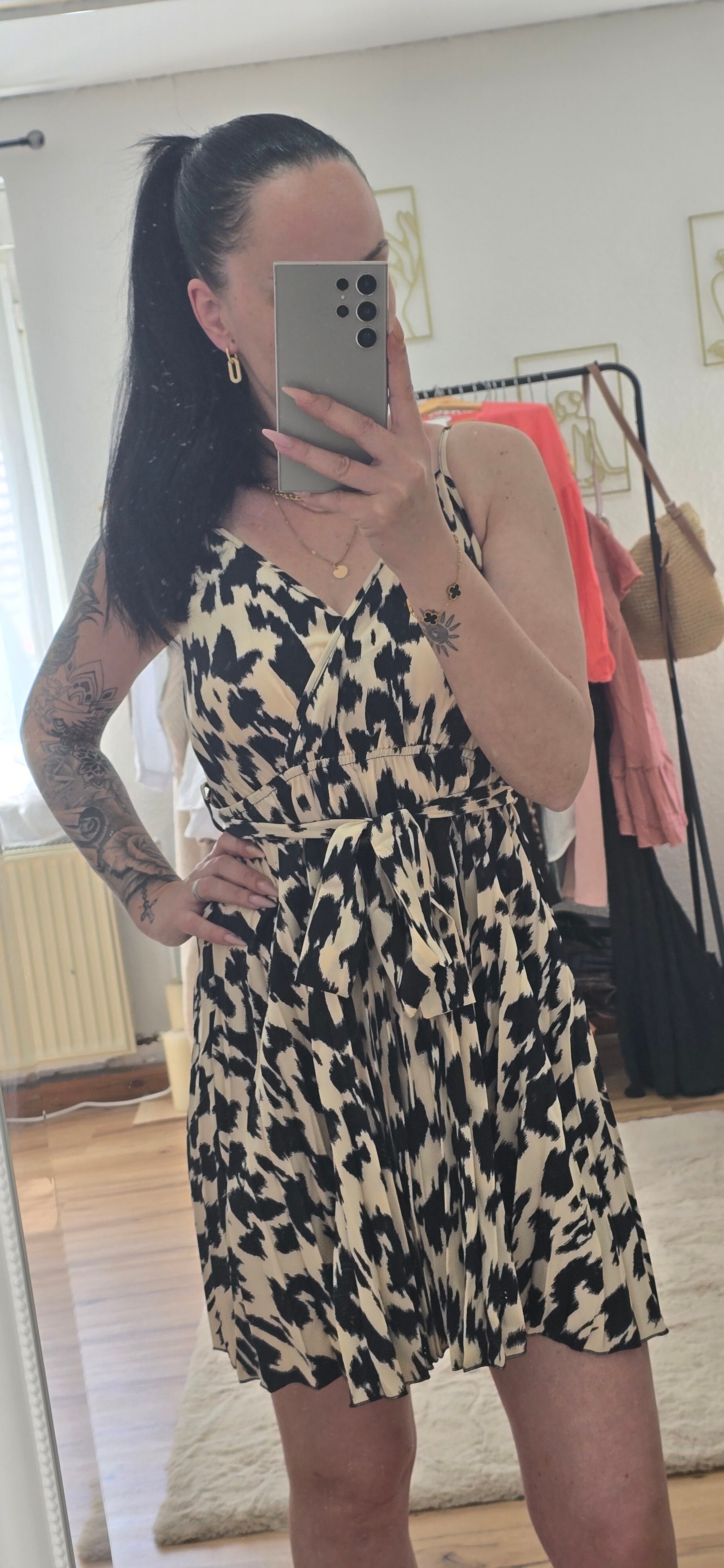 kurzes Sommerkleid -LEO PRINT-