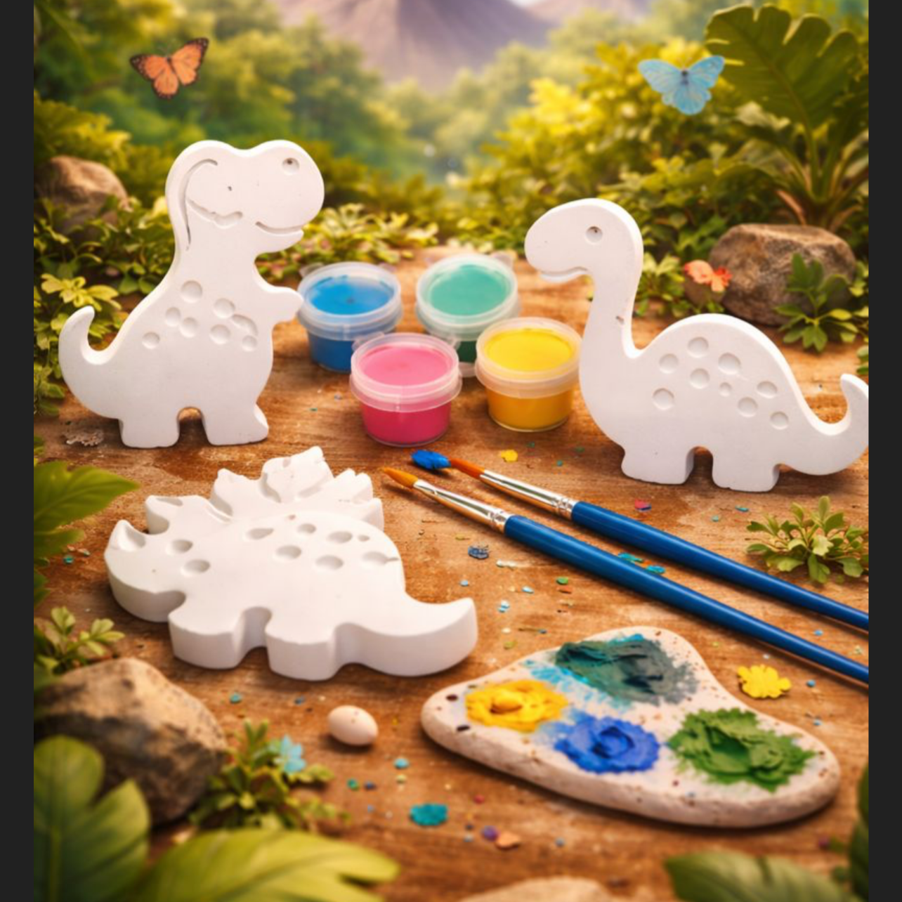 Kinder Malset Dinosaurier