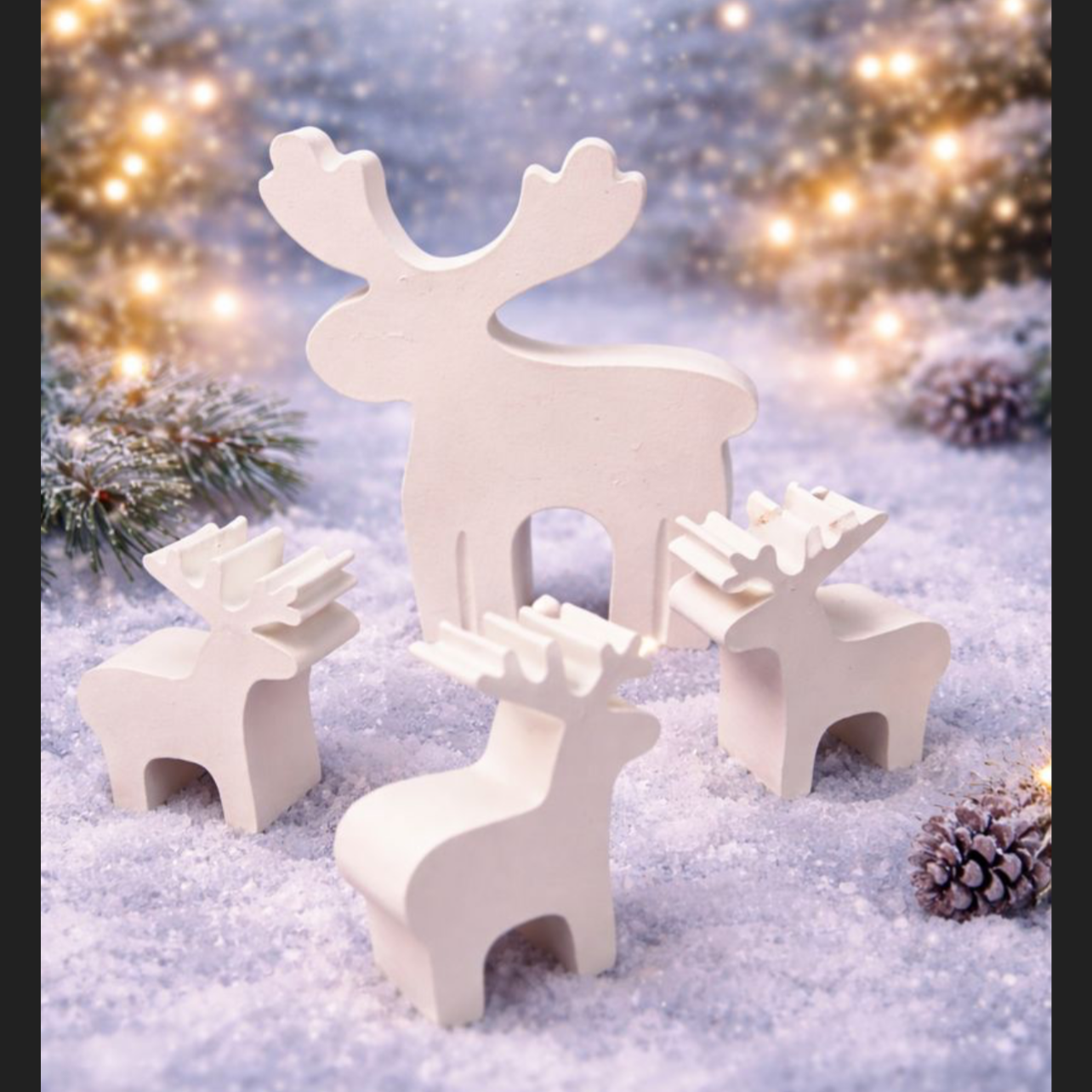 Elch/ Hirsch Familie