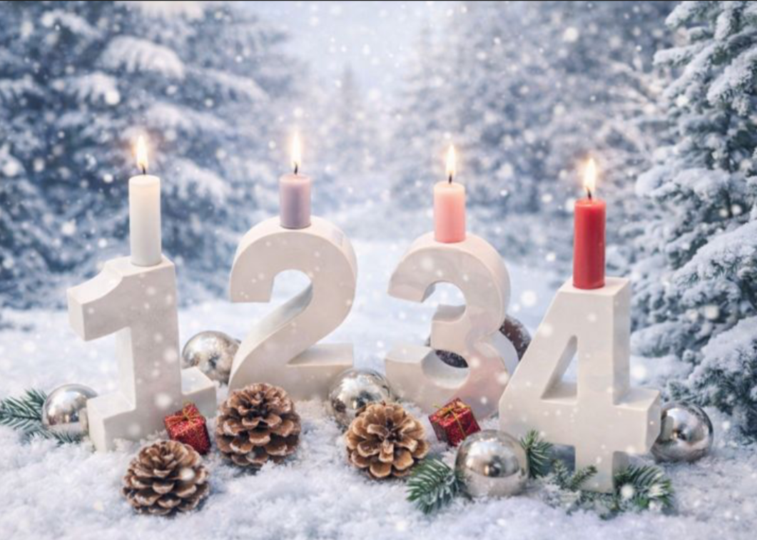 Adventszahlen / Kranz