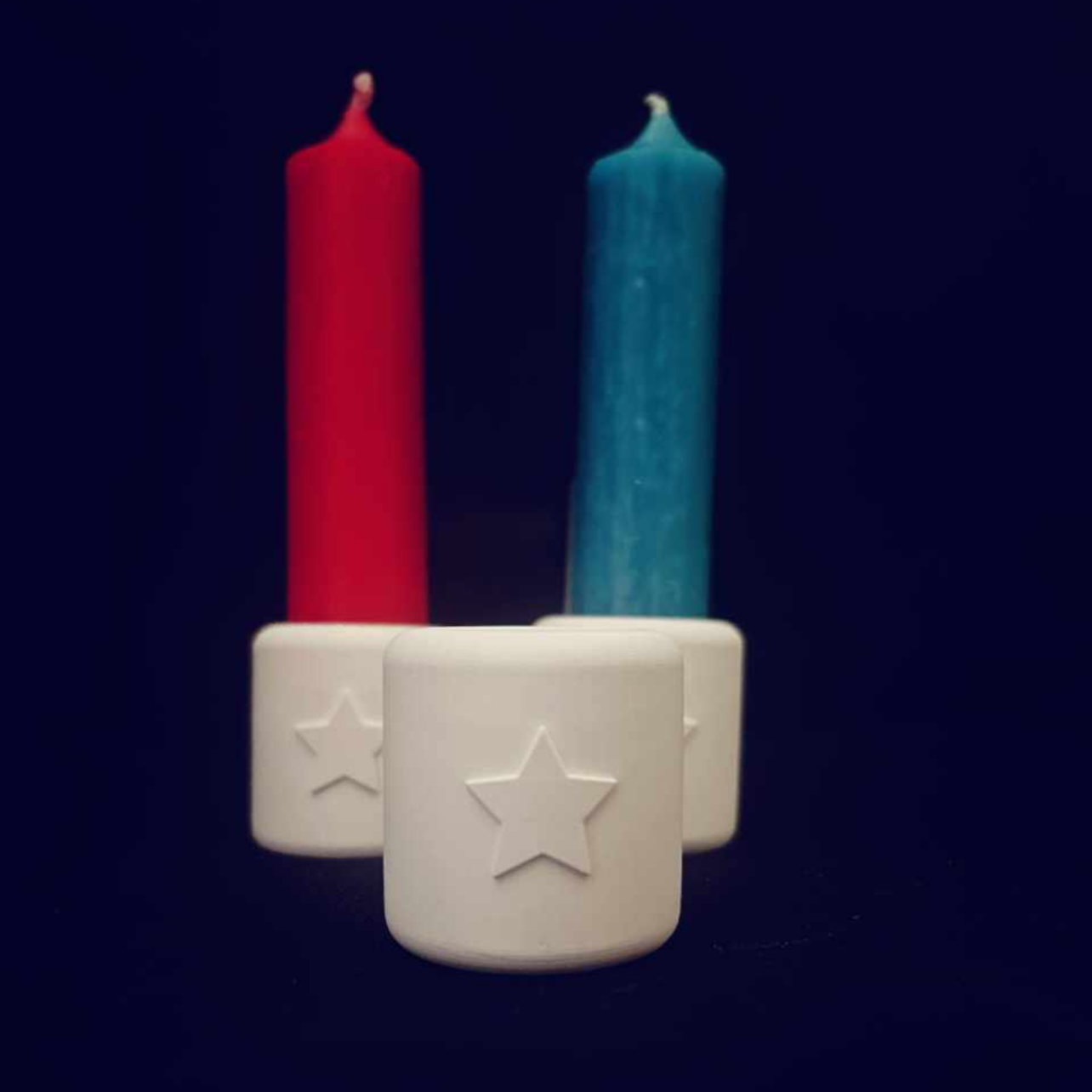 Stabkerzen Halter Stern