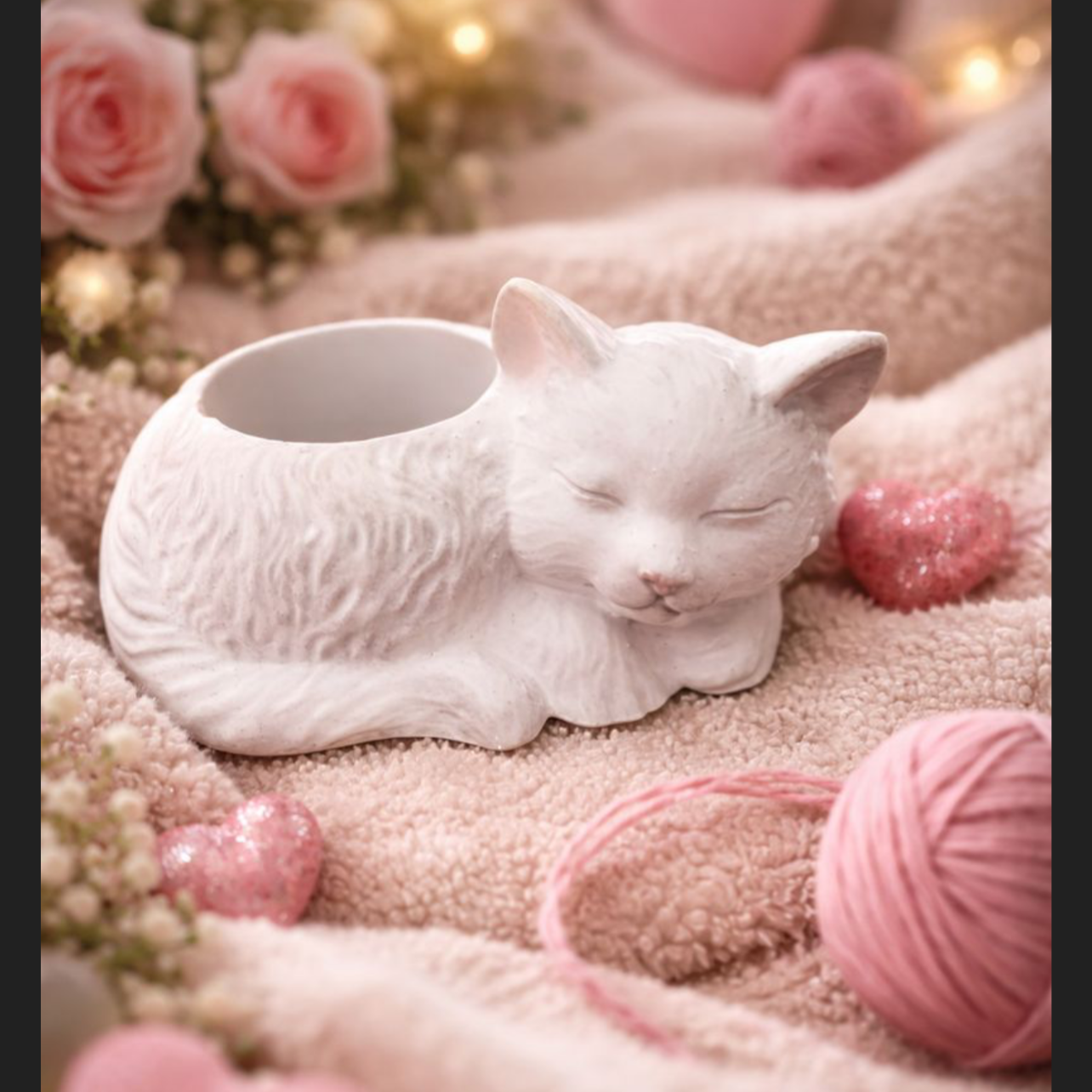 Katzen-Teelichthalter