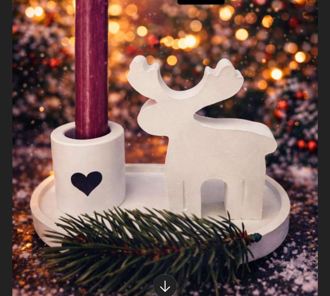 Elch Set inkl. Kerze