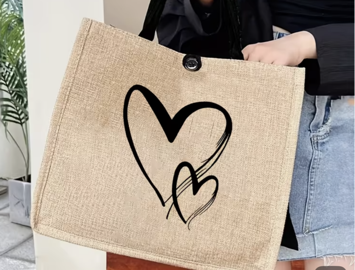 Einkaufstasche Herzen