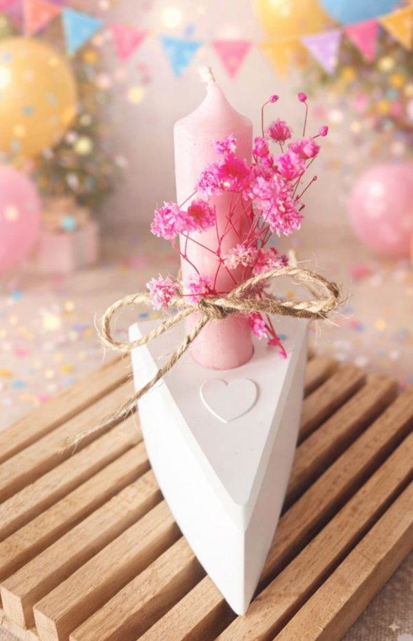 Stück Torte - Kerzenhalter