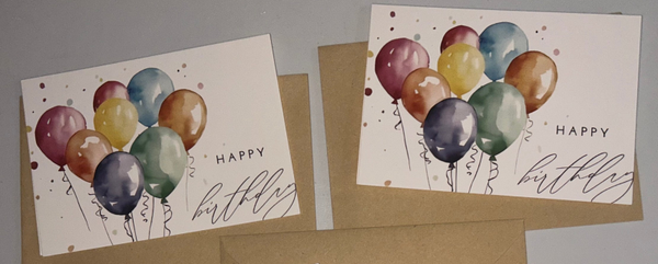 Geburstagskarte inkl. Umschlag