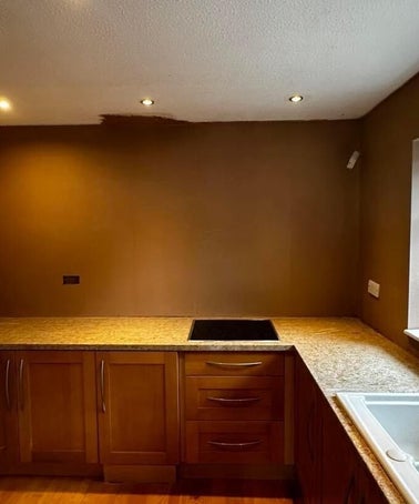 Plastered kitchen services located in the West Midlands