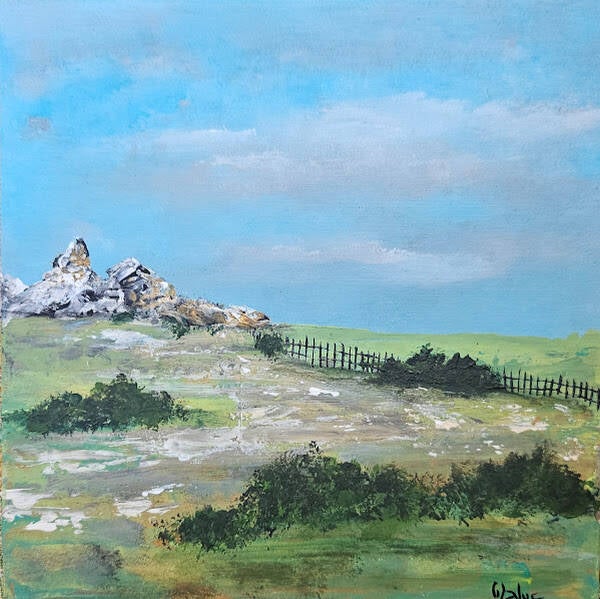 13x13 cm " Cloture sur l'infini "