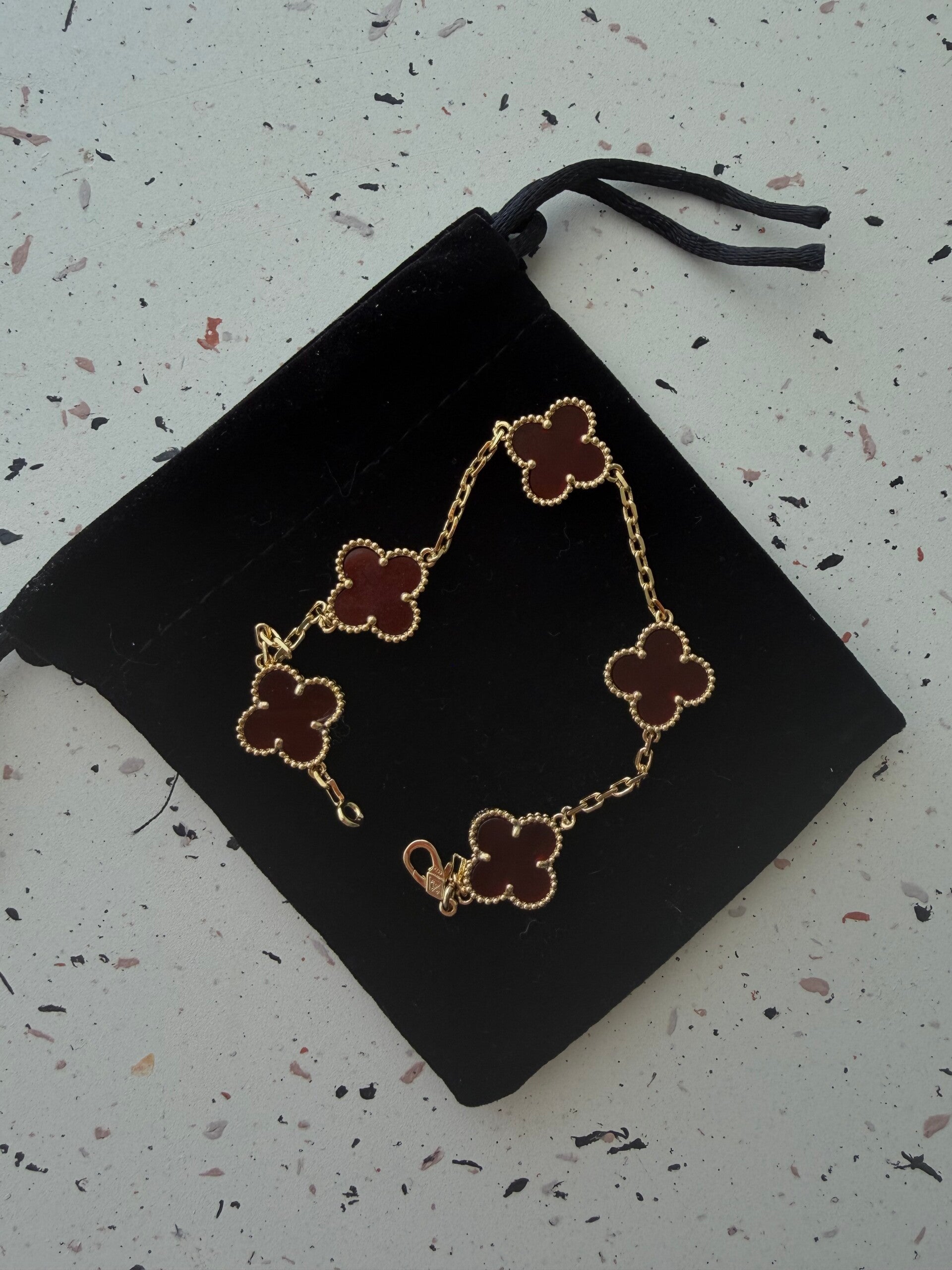 Kleeblatt Armband GOLD verschiedene Farben