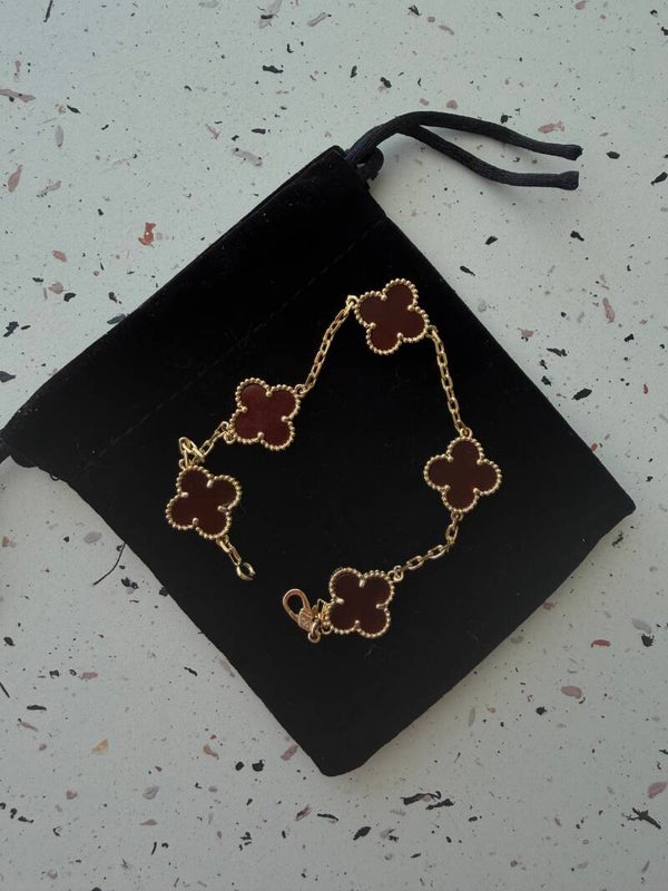 Kleeblatt Armband GOLD verschiedene Farben
