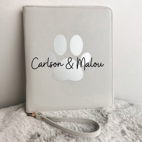 Dokumentenorganizer Dogmom / Catmom | Dokumententasche für Haustierdokumente | Organizer für Haustiere, Impfpässe, Versicherungsdokumente