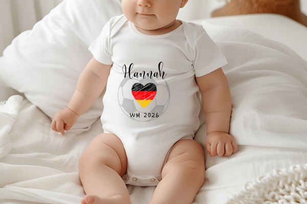 Personalisierter Baby Body „WM 2026“ mit Wunschname