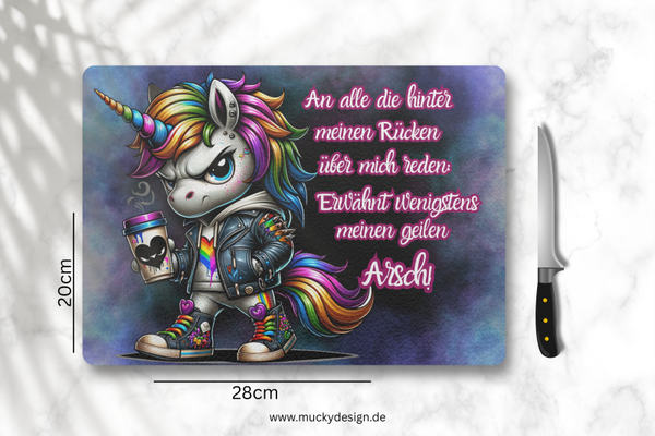 personalisiertes Glas Schneidebrett, Küchenbrett , Servierplatte , Geschenk