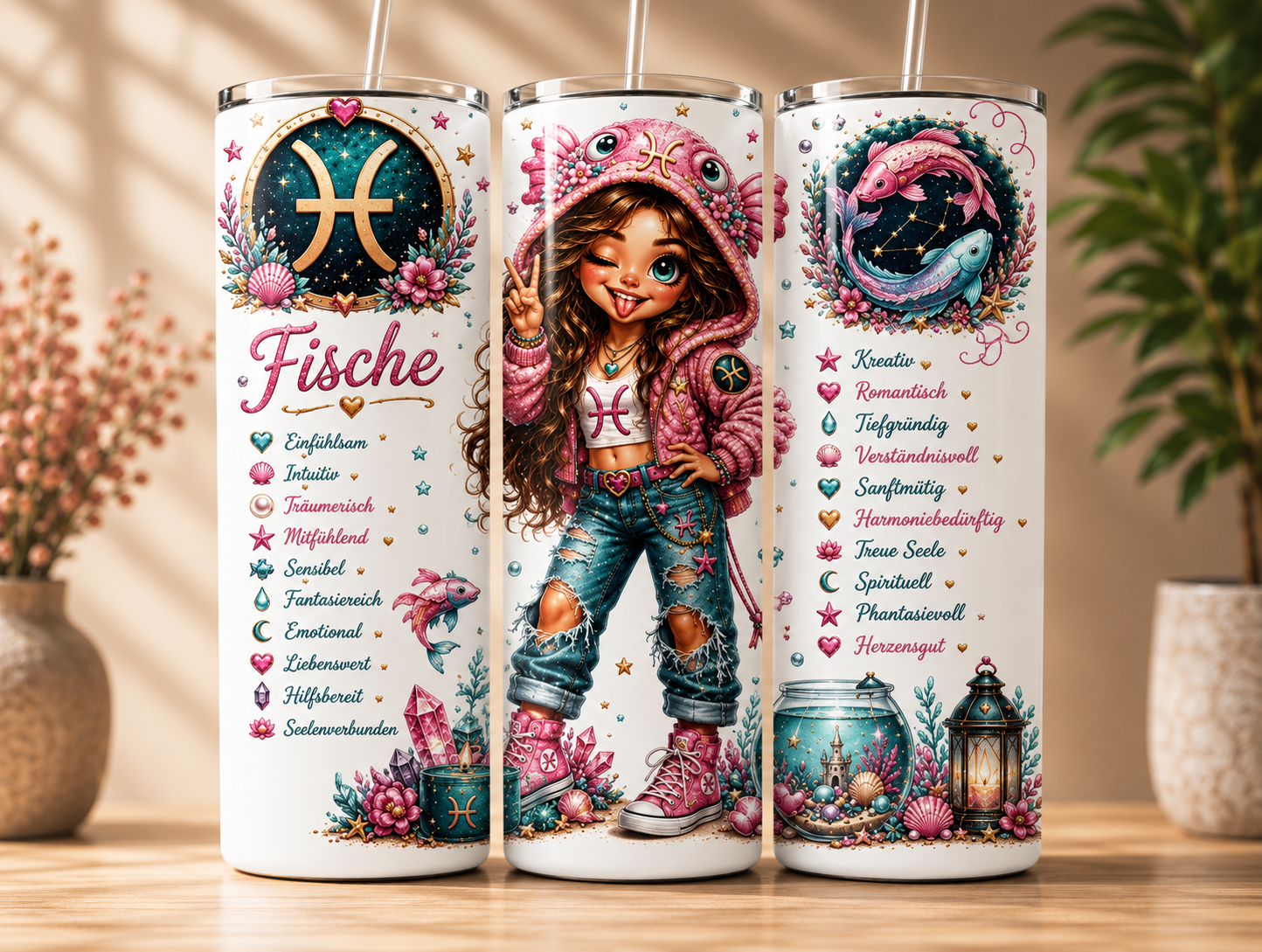 Thermobecher 590 ml - Fische