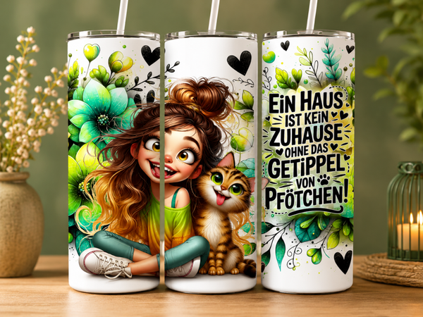 Thermobecher 590 ml - Katzen Mädchen