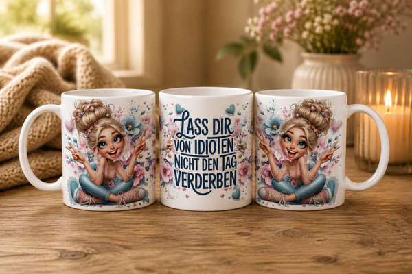 Tasse 300ml - Lass Dir von Idioten....