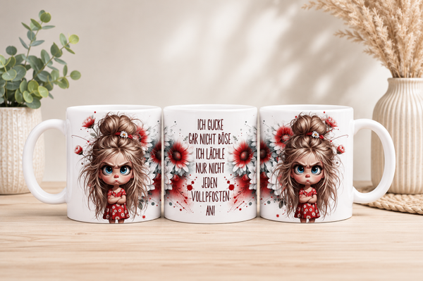 Tasse 300ml - Niedliches Mädchen Vollpfosten