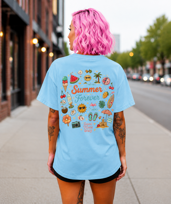 T- Shirt Berly Blue "Sommer Forever" Edition