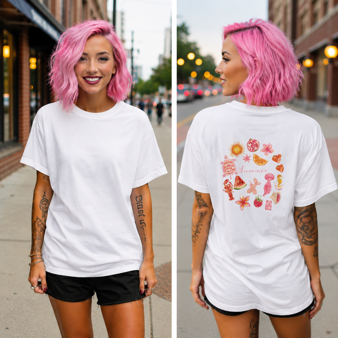 T- Shirt Withe  "SUMMER" Edition