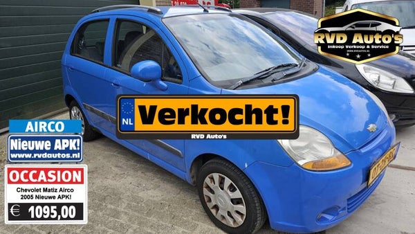 (Niet meer te koop!) Chevrolet Matiz 1.0i 2005 Airco elektrisch pakket stuurbekrachtiging