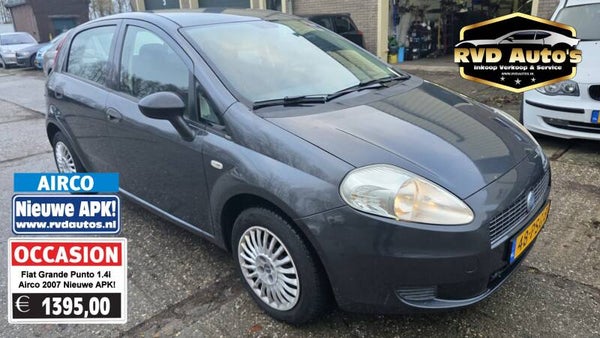Fiat Grande Punto 1.4i GiuGiaro Airco 2007 Nieuwe APK! Elektrische Ramen CV