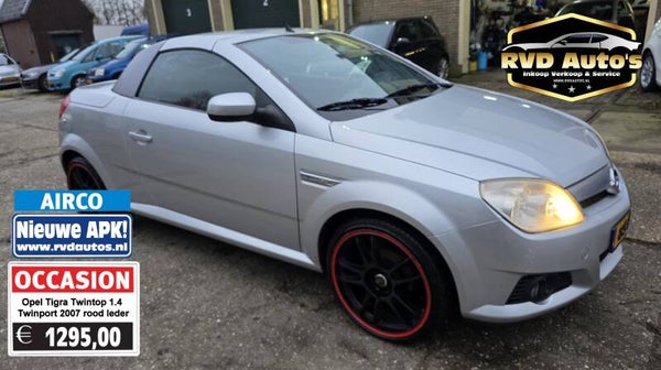 Opel Tigra Twintop 1.4 Twinport 2007 rood leder interieur sportwielen