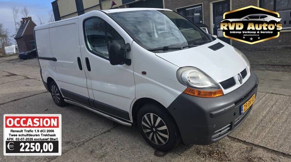 (Niet meer te koop!) Renault Traffic 1.9 dCi 2006 Twee schuifdeuren Trekhaak APK 02-07-2026 exclusief Btw!!