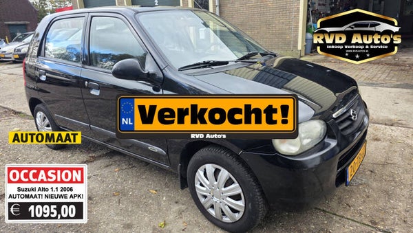 (Niet meer te koop!)  Suzuki Alto 1.1 2006 AUTOMAAT! NIEUWE APK! Stuurbekracht. Elektrische ramen