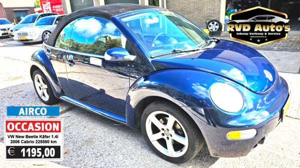 VW New Beetle Käfer 1.4i 2006 Cabrio Koopje!!! 225580 km nap Sportvelgen