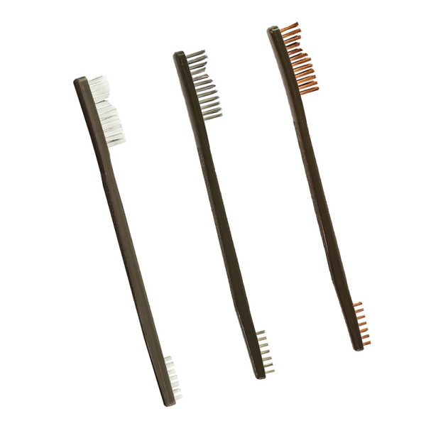 3-PK AP BRUSHES (NYLON; BRONZE; STAINLESS STEEL)