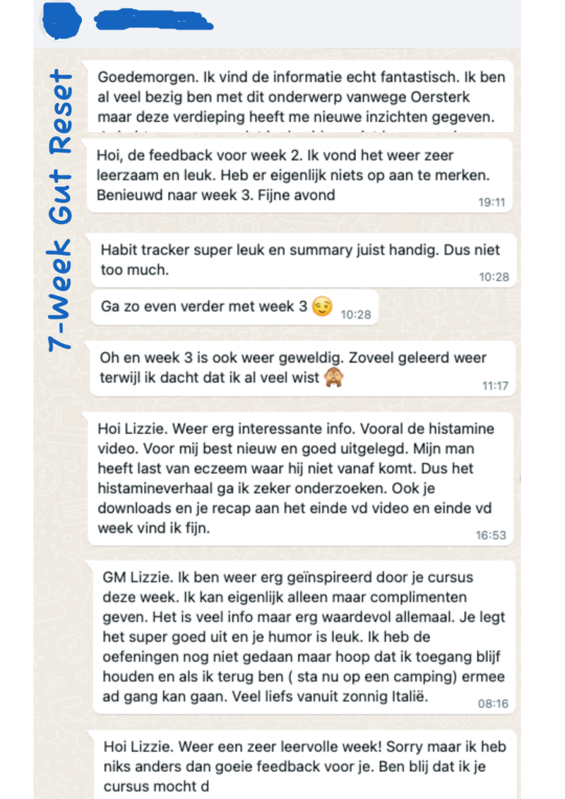 Positieve uitgebreide review van over de 7-Week Gut Reset