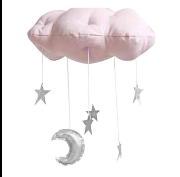 Baby Quran Wieg Mobiel (roze met zilver)