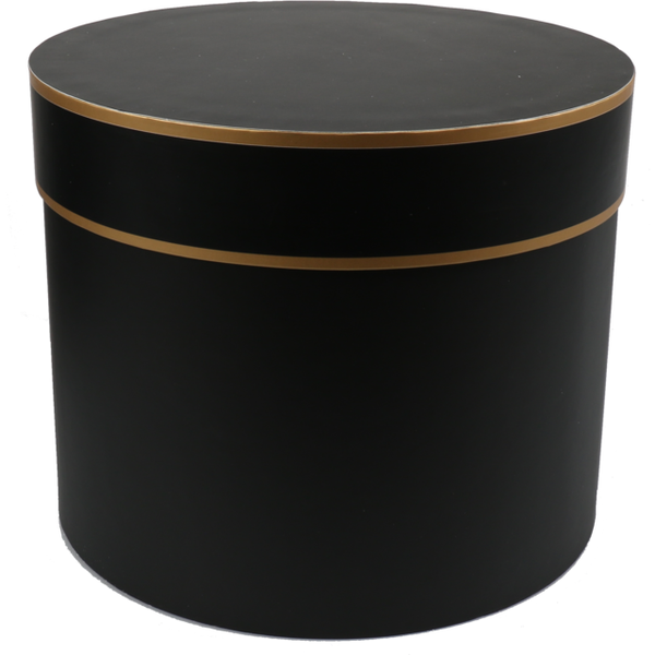Zwarte Geschenkbox rond large