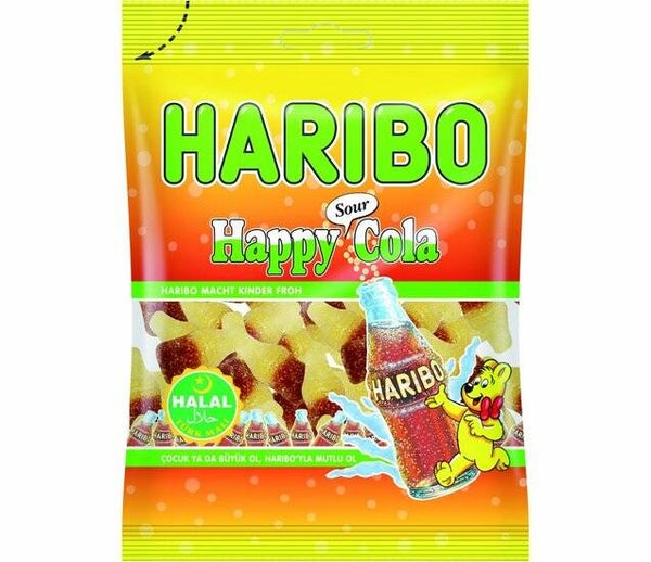 Haribo Halal snoep zure colaflesjes