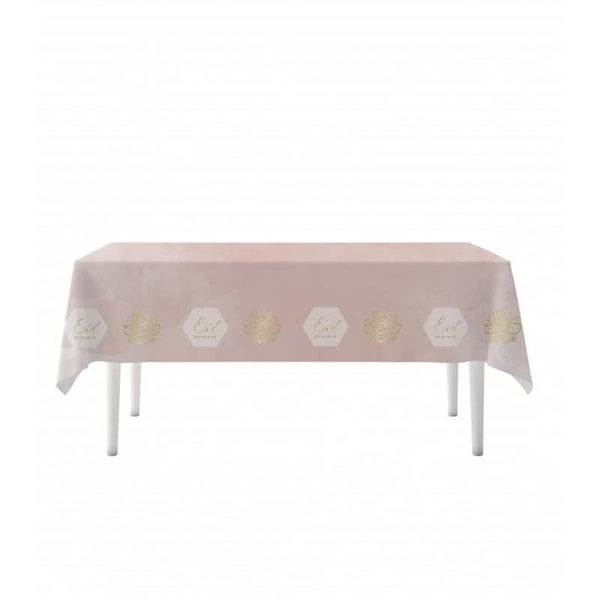 Eid mubarak tafelkleed oudroze