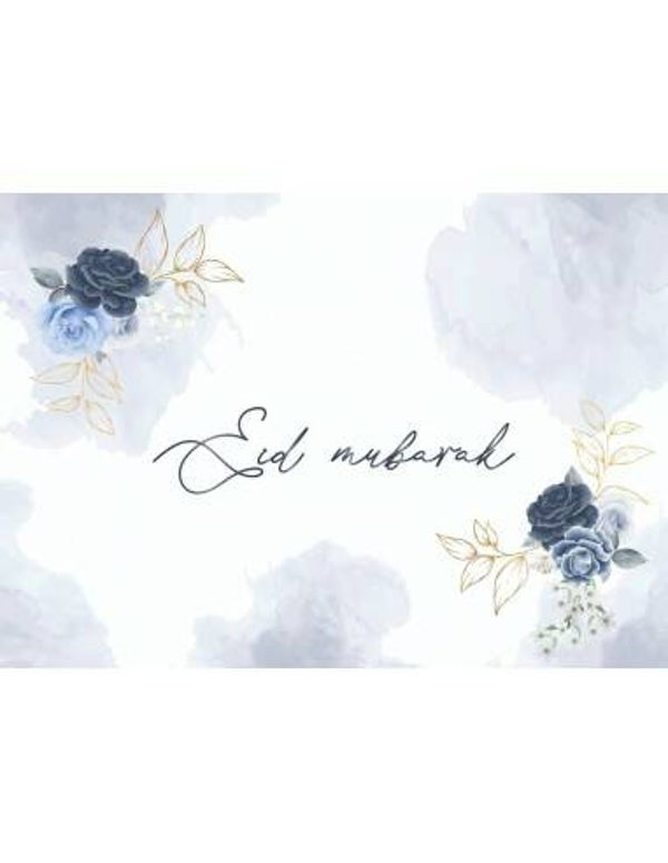 Placemats - Eid Peony blue(set van 6)