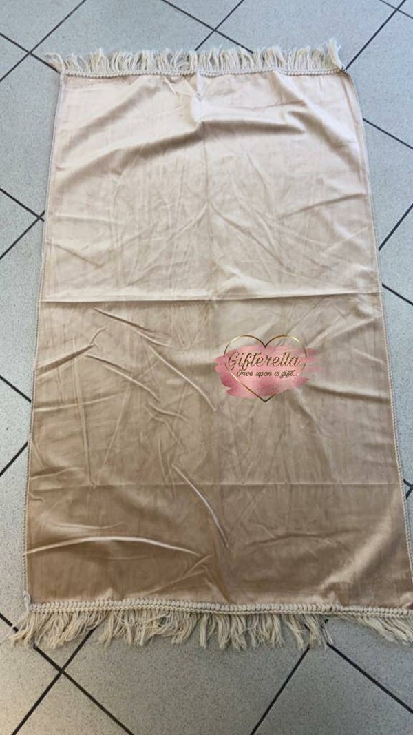 Licht taupe gebedskleed voor kids & volwassenen