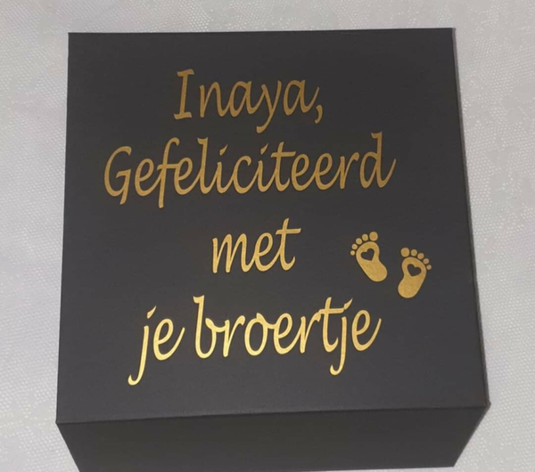 Zwarte magneetdoos medium