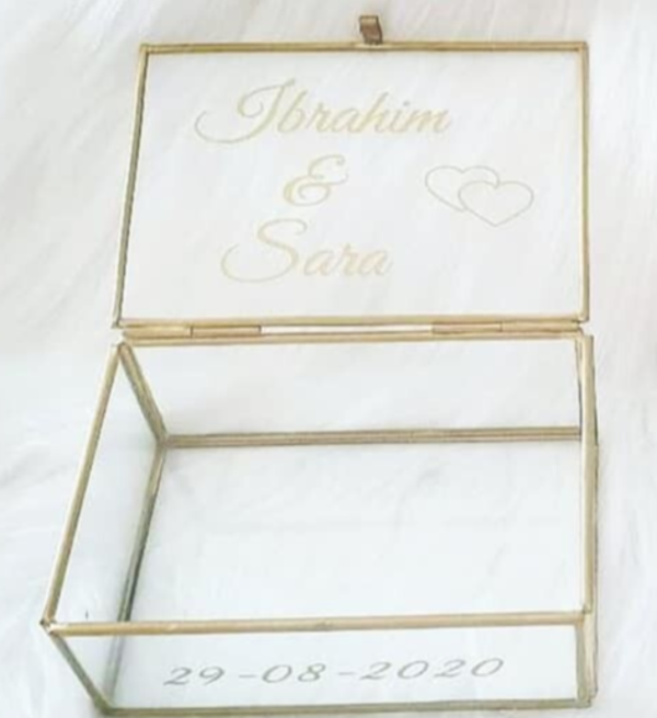 Goudkleurige kistje groot