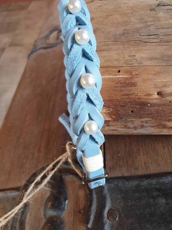 Schmuck-Halsband blau