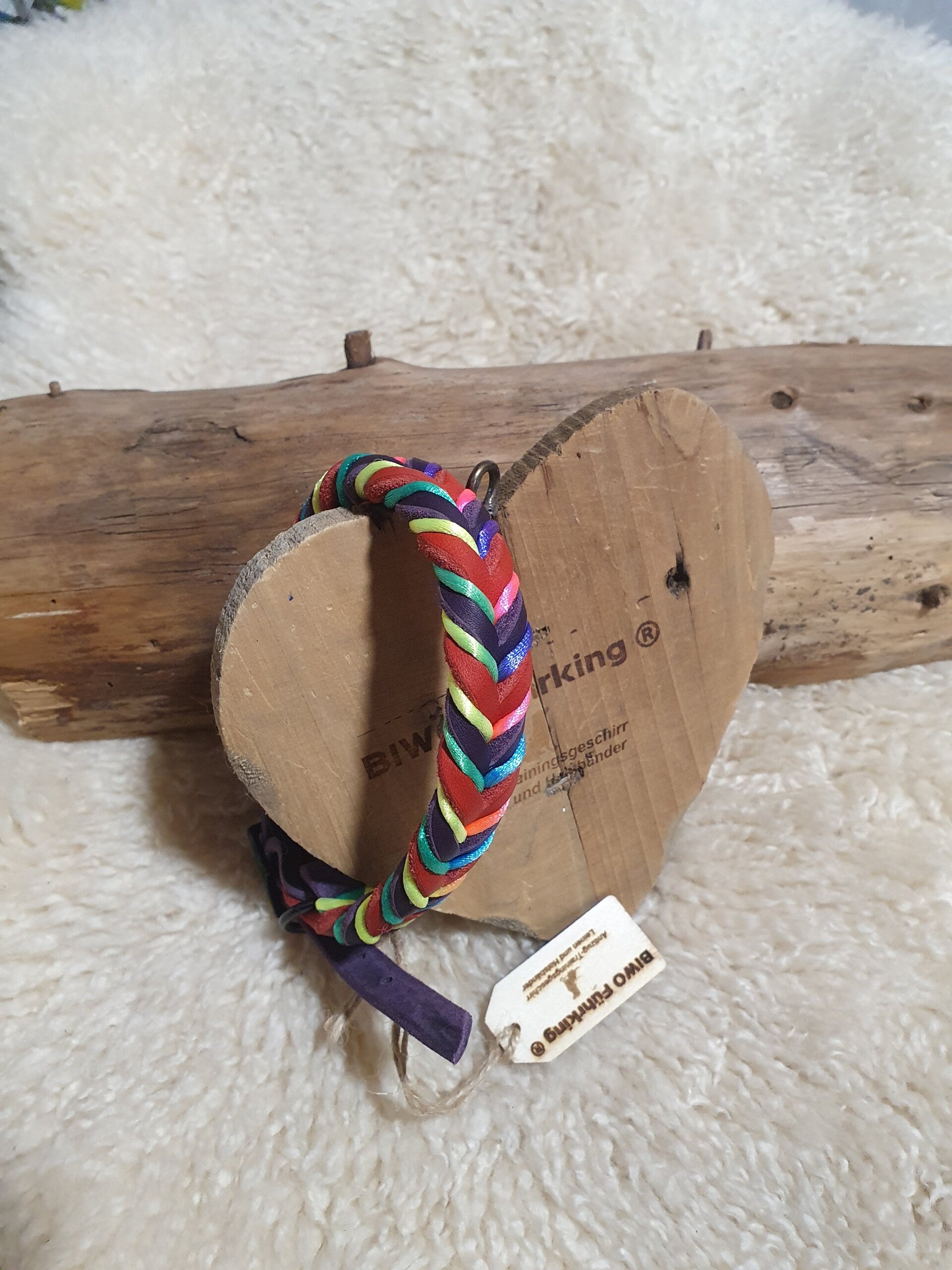 Buntes Halsband rot/dunkelblau