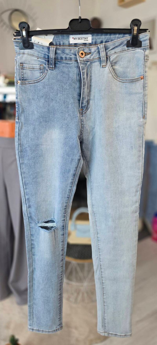 Jeans bicolore slim
