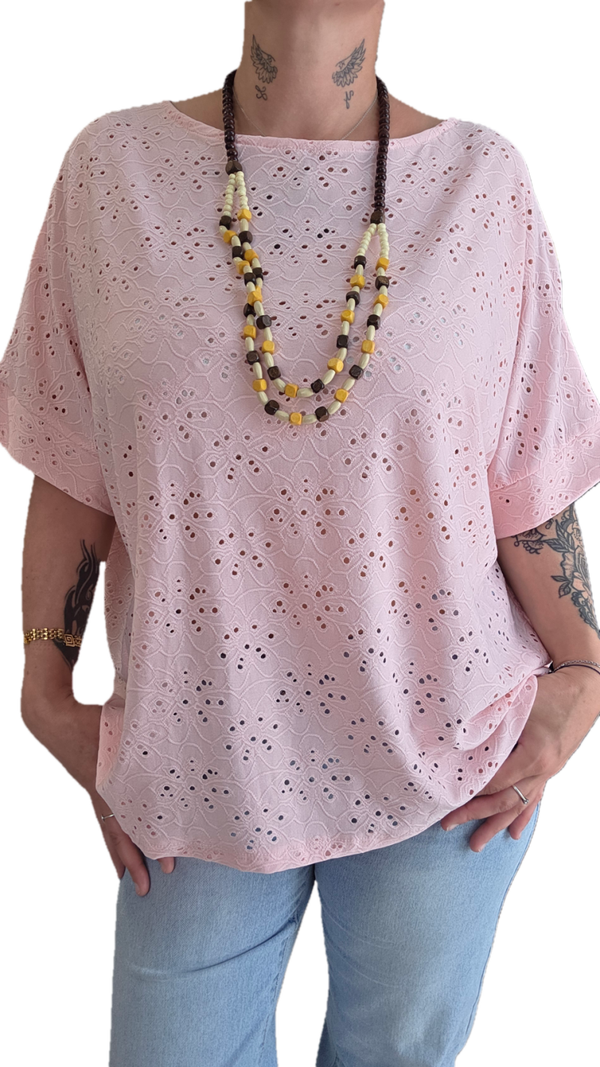 Tee shirt en broderie anglaise Méline