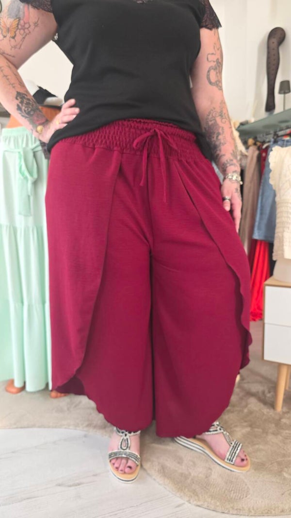 Pantalon fluide femme grande taille – coupe ample, léger et confortable