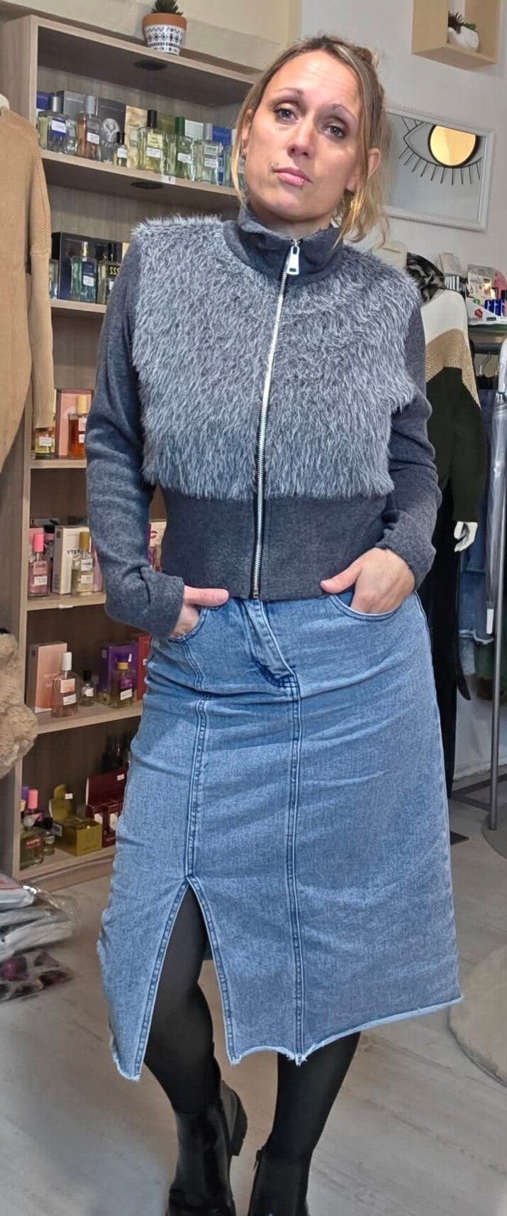 Jupe en jeans ' Capucine '