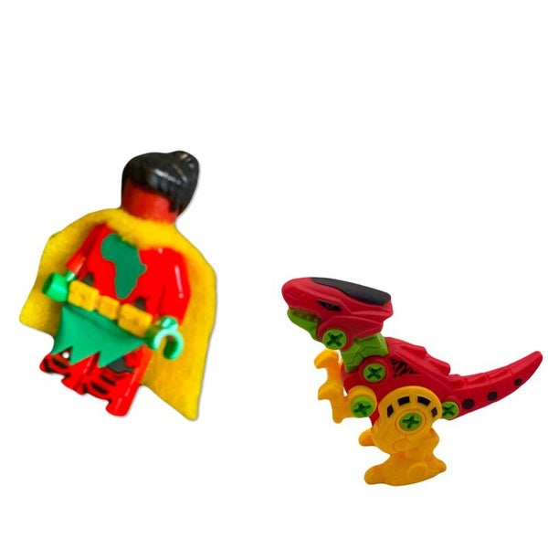 Afro Queen Dino Queen Auset Mochasarus & Purplesarus Rex
