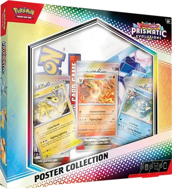 Précommande Pokémon Scarlet & Violet Prismatic Evolutions Poster Collection