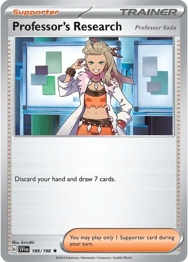 Professor's Research (Professor Sada) (189/198) [Scarlet & Violet: Base Set]