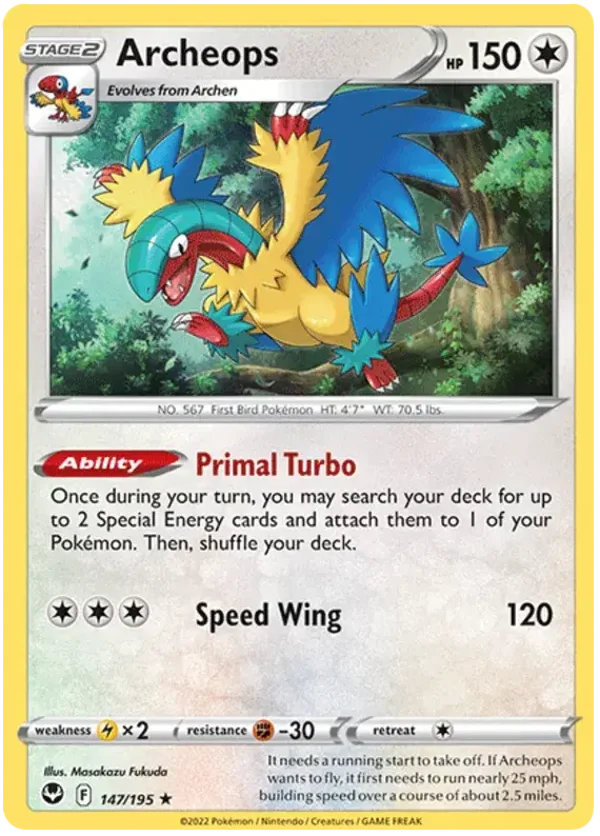 Archeops (147/195) [Sword & Shield: Silver tempest]