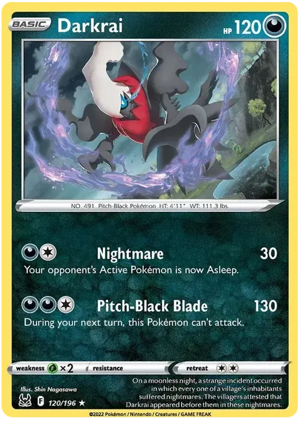 Darkrai  (120/196) [Sword & Shield: Lost Origin]